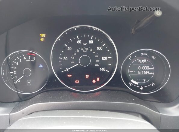 3CZRU6H74HM711722 2017 HONDA HR-V Silver Widok tylnych siedzeń