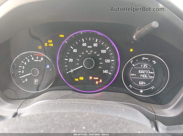 3CZRU6H76HM711138 2017 HONDA HR-V White Հետևի նստատեղերի տեսք