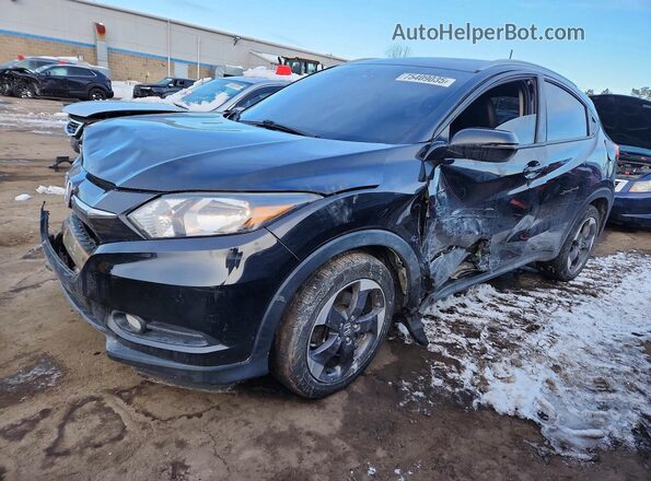 3CZRU6H78JM730344 2018 HONDA HR-V Черный Передняя левая четверть