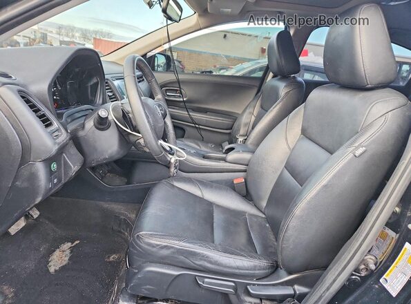 3CZRU6H78JM730344 2018 HONDA HR-V Черный Вид салона спереди
