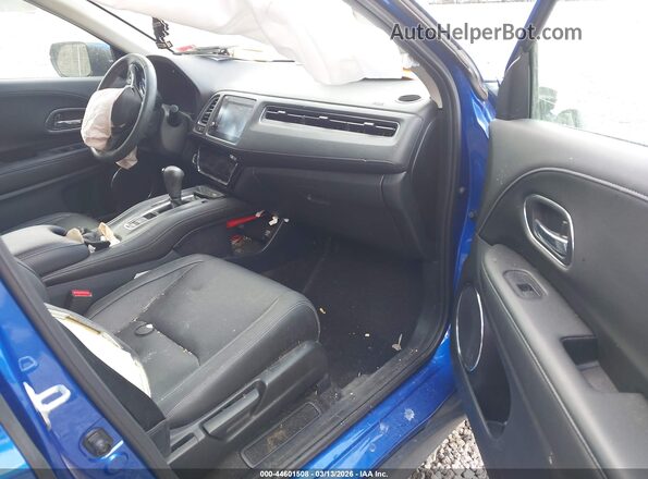 3CZRU6H7XMM739907 2021 HONDA HR-V Blue წინა სალონის ხედი