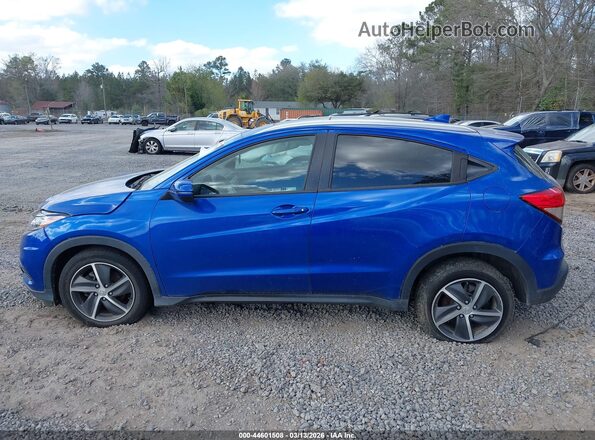 3CZRU6H7XMM739907 2021 HONDA HR-V Blue უკანა სალონის ხედი