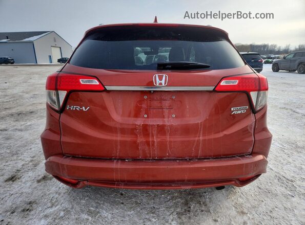 3CZRU6H95KM716453 2019 HONDA HR-V Оранжевый Вид сзади