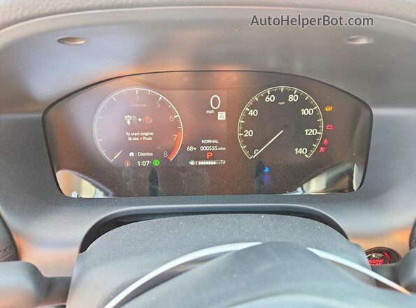 3CZRZ1H35TM717040 2026 HONDA HR-V Gray Widok zestawu wskaźników