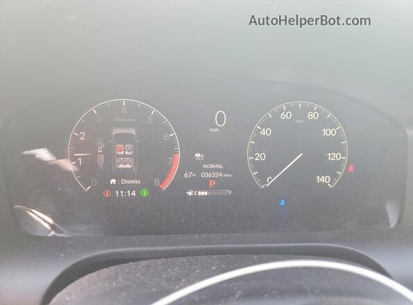 3CZRZ1H52RM701792 2024 HONDA HR-V Белый Вид щитка приборов