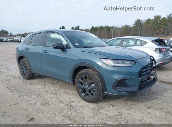 3CZRZ2H53SM758515 2025 HONDA HR-V Бирюзовый Передняя правая четверть