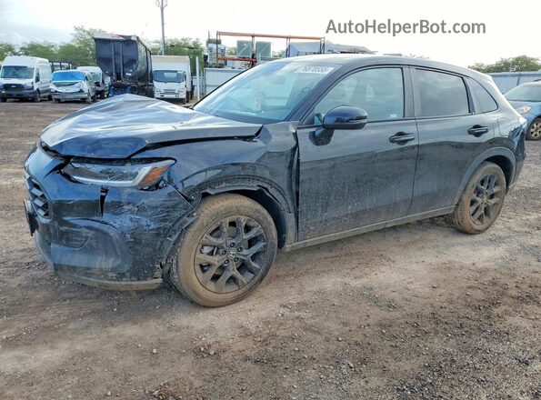 3CZRZ2H56RM721386 2024 HONDA HR-V Черный Передняя левая четверть