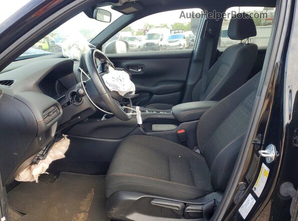 3CZRZ2H56RM721386 2024 HONDA HR-V Черный Вид салона спереди