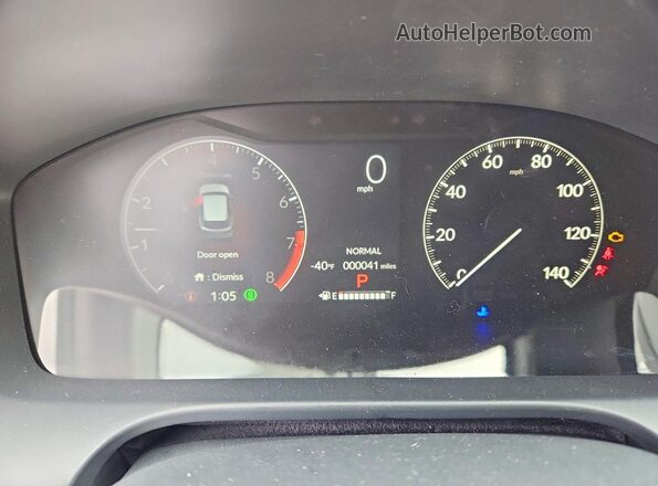 3CZRZ2H59TM752140 2026 HONDA HR-V Black ხელსაწყოთა პანელის ხედი