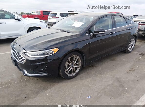 3FA6P0CD9LR193067 2020 FORD FUSION Black Przód lewy