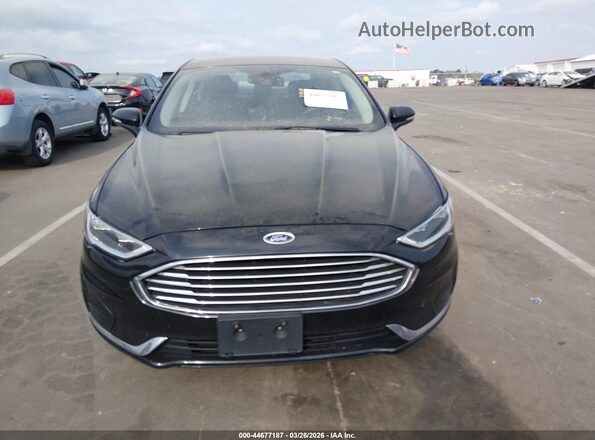 3FA6P0CD9LR193067 2020 FORD FUSION Black Widok zestawu wskaźników