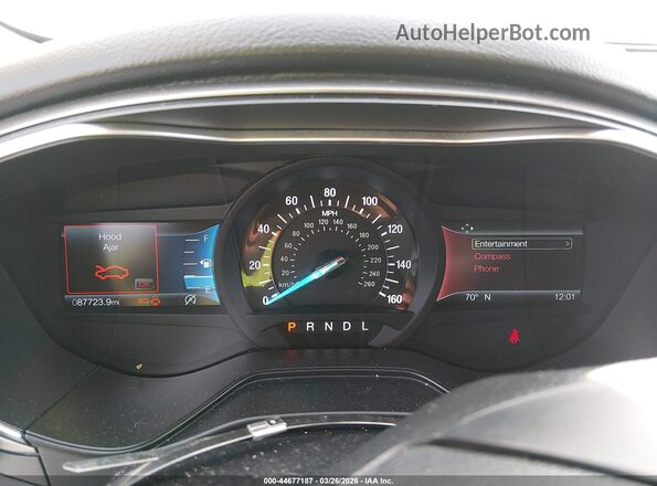3FA6P0CD9LR193067 2020 FORD FUSION Black Widok tylnych siedzeń