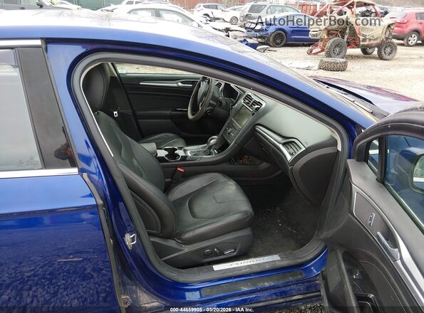 3FA6P0D95GR223357 2016 FORD FUSION Синий Вид салона спереди