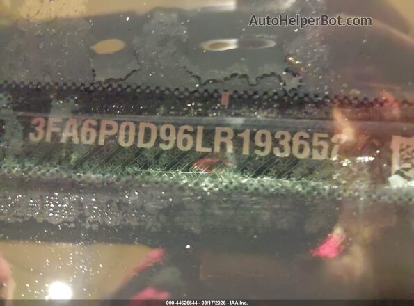 3FA6P0D96LR193652 2020 FORD FUSION Черный Вид подкапотного пространства