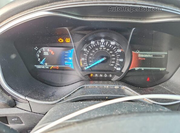 3FA6P0D97JR188506 2018 FORD FUSION Серебряный Вид щитка приборов