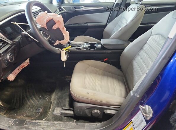 3FA6P0G76GR325177 2016 FORD FUSION Синий Вид салона спереди