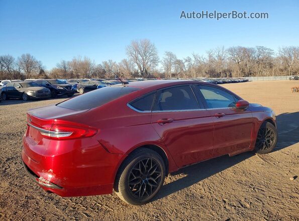 3FA6P0H75JR157067 2018 FORD FUSION Бордовый Задняя правая четверть