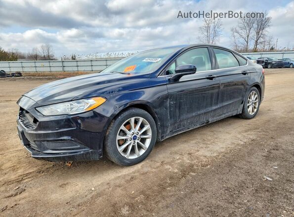 3FA6P0HD0HR250966 2017 FORD FUSION Black Przód lewy