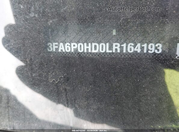 3FA6P0HD0LR164193 2020 FORD FUSION Серый Вид подкапотного пространства