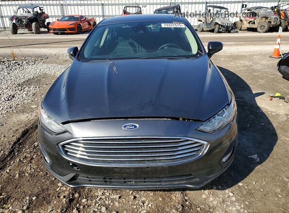 3FA6P0HD1KR280596 2019 FORD FUSION Gray წინა ხედი