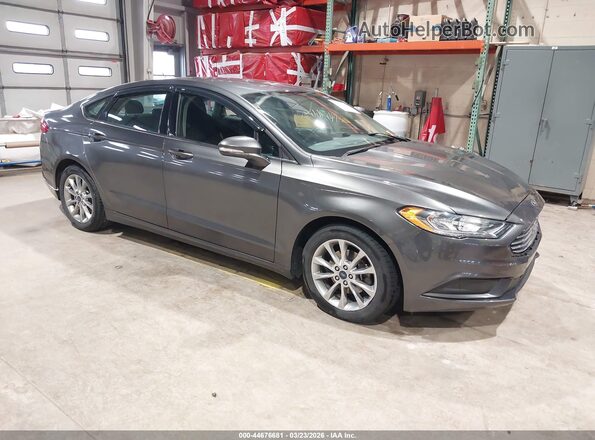 3FA6P0HD2HR393949 2017 FORD FUSION Серый Передняя правая четверть