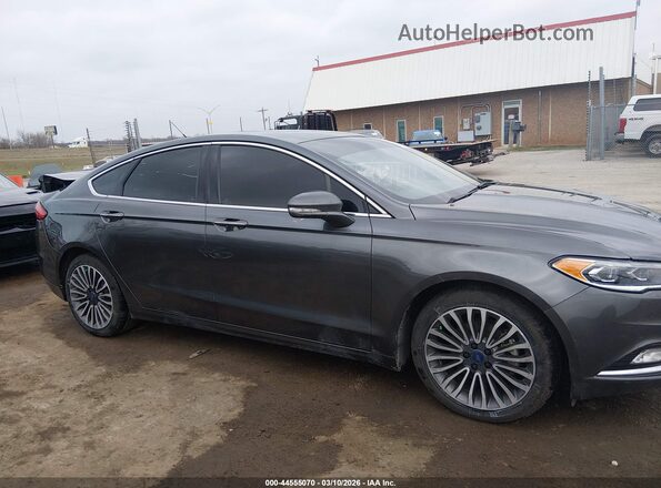 3FA6P0HD3HR342640 2017 FORD FUSION Серый Вид задней части салона