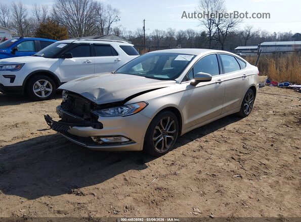 3FA6P0HD4HR401985 2017 FORD FUSION Gold Przód lewy