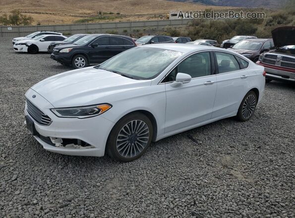 3FA6P0HD6JR204029 2018 FORD FUSION White Front left