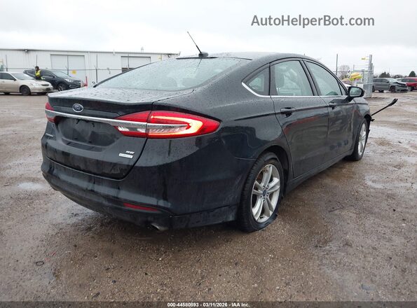 3FA6P0HD6JR229948 2018 FORD FUSION Черный Задняя правая четверть