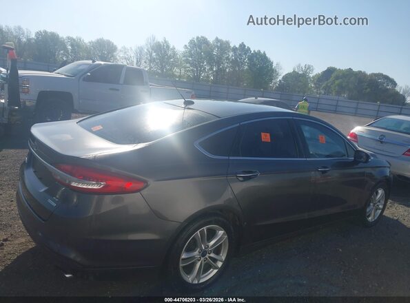 3FA6P0HD6JR231358 2018 FORD FUSION Серый Вид задней части салона