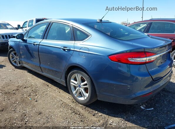 3FA6P0HD6JR239640 2018 FORD FUSION Blue Tył lewy