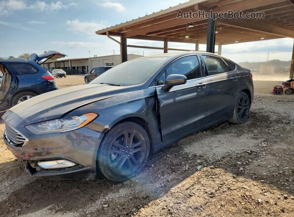 3FA6P0HD9JR178932 2018 FORD FUSION Gray Przód lewy