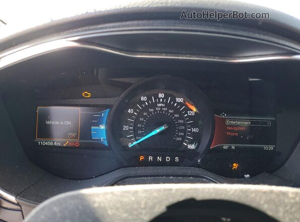 3FA6P0K94LR175105 2020 FORD FUSION Black Widok zestawu wskaźników