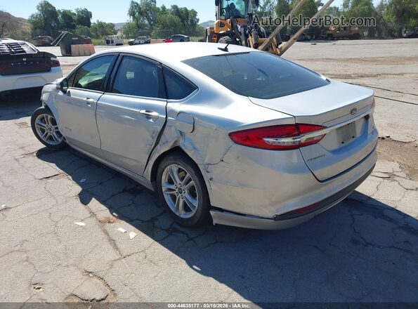 3FA6P0LU0JR116259 2018 FORD FUSION HYBRID Silver უკანა მარცხენა