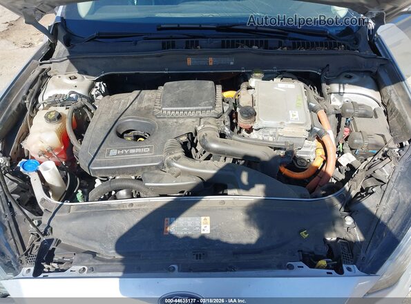 3FA6P0LU0JR116259 2018 FORD FUSION HYBRID Silver უკანა ხედი