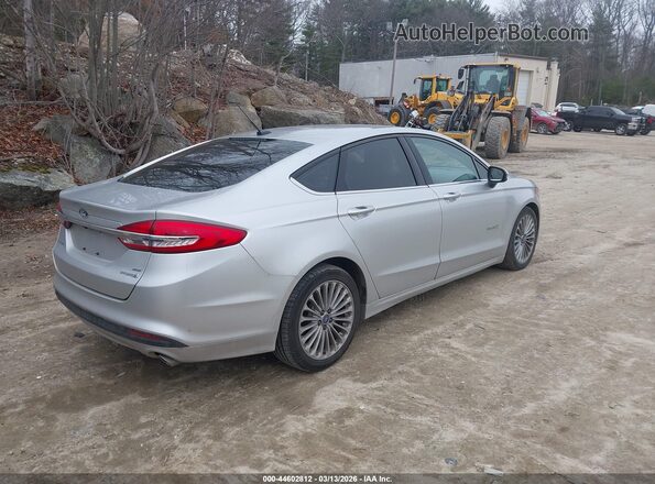 3FA6P0LU1JR124645 2018 FORD FUSION HYBRID Серебряный Задняя правая четверть