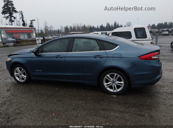 3FA6P0LU2JR274697 2018 FORD FUSION HYBRID Blue 