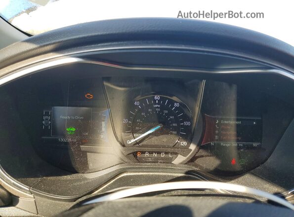 3FA6P0LU3KR112630 2019 FORD FUSION Синий Вид щитка приборов