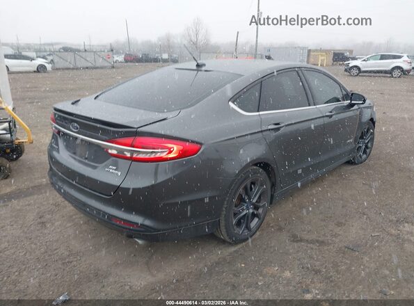3FA6P0LU4JR206546 2018 FORD FUSION HYBRID Gray Задня права чверть
