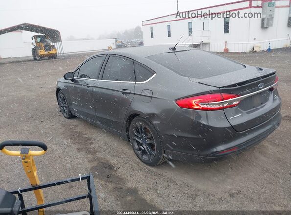 3FA6P0LU4JR206546 2018 FORD FUSION HYBRID Gray Задня ліва чверть