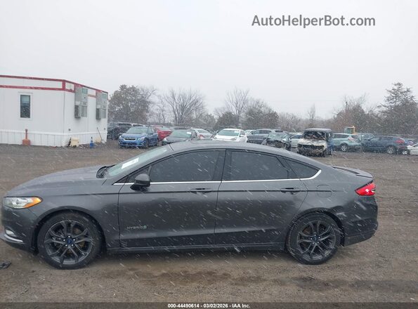 3FA6P0LU4JR206546 2018 FORD FUSION HYBRID Gray Панорамний вид салону 360°