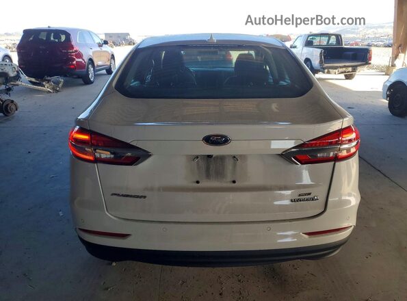 3FA6P0LU4KR105671 2019 FORD FUSION Белый Вид сзади