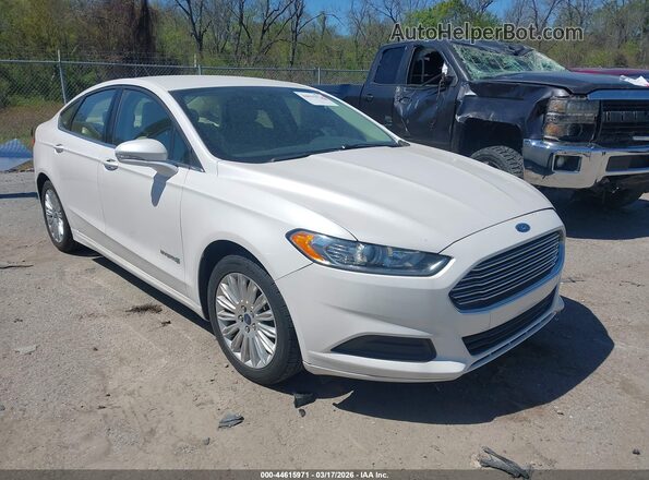 3FA6P0LU5GR323979 2016 FORD FUSION HYBRID Белый Передняя правая четверть