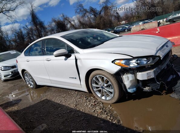 3FA6P0LU5KR157939 2019 FORD FUSION HYBRID Белый Вид задней части салона