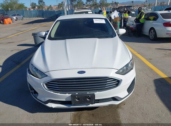 3FA6P0LU5KR200207 2019 FORD FUSION HYBRID White Вид щитка приладів