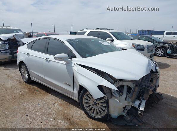 3FA6P0LU7GR397890 2016 FORD FUSION HYBRID White Front right