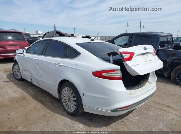 3FA6P0LU7GR397890 2016 FORD FUSION HYBRID White Rear left