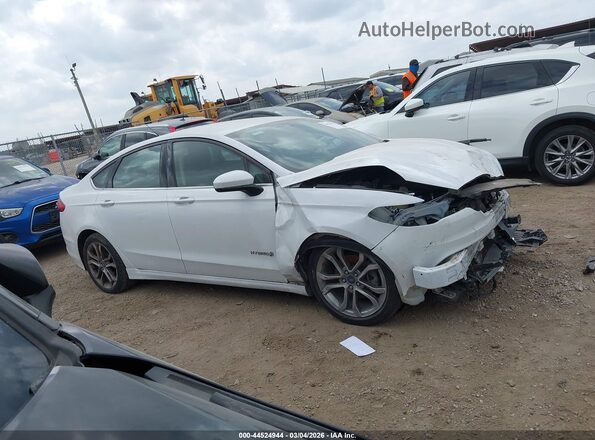 3FA6P0LU7HR165260 2017 FORD FUSION HYBRID White Vista del cuadro de instrumentos