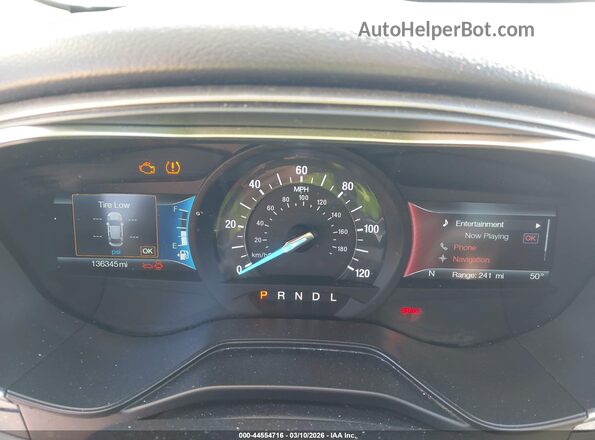 3FA6P0LU7KR137580 2019 FORD FUSION HYBRID Серебряный Вид задних сидений