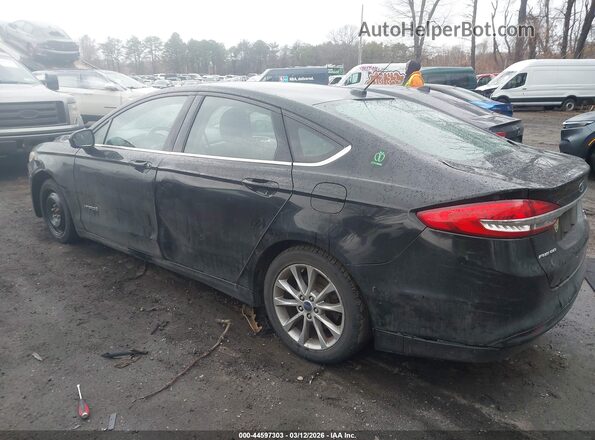 3FA6P0LU8HR121638 2017 FORD FUSION HYBRID Черный Задняя левая четверть